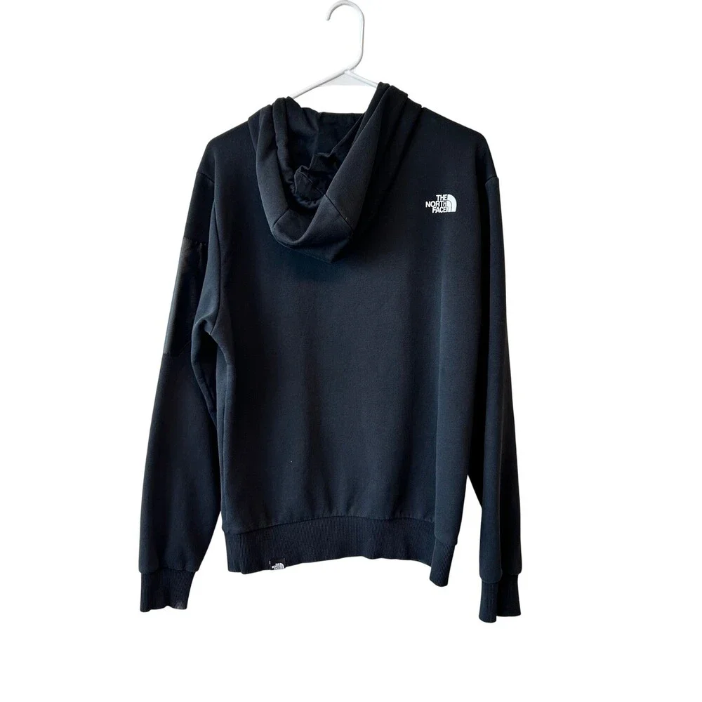 The North Face Inc Men's Black Logo Woven Bondi Pullover Hoodie Size M